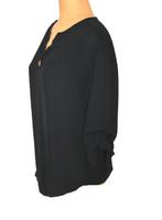 Christian Siriano top, topje, zwart, Mt. S, Kleding | Dames, Tops, Verzenden, Zwart, Zo goed als nieuw, Lange mouw