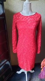 Rode kanten jurk, Kleding | Dames, Jurken, Ophalen of Verzenden, Zo goed als nieuw, Maat 36 (S), Rood
