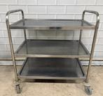 rvs serveerwagen kar, Ophalen of Verzenden, Gebruikt