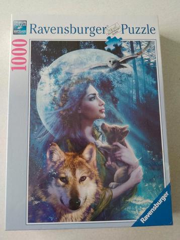 Ravensburger 154142 Meiklejohn vrouw met wolven NIEUW 1000st beschikbaar voor biedingen