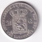 2 1/2 Gulden 1874 met deukje in de rand, Postzegels en Munten, Munten | Nederland, Koning Willem III, Verzenden, Zilver, Losse munt