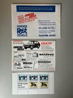 Blok kinderzegels +bijbehorende envelop 4, Ophalen of Verzenden, Na 1940, Postfris