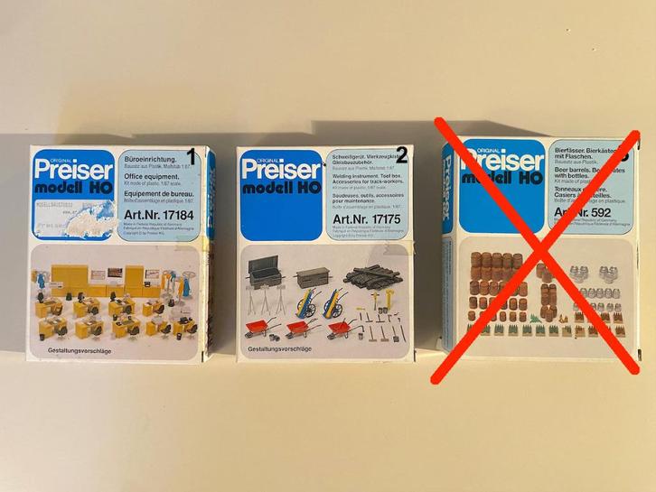 Preiser - Diverse Sets DHZ Scenery (2x), Hobby en Vrije tijd, Modeltreinen | H0, Nieuw, Natuur, Gelijkstroom of Wisselstroom, Overige merken