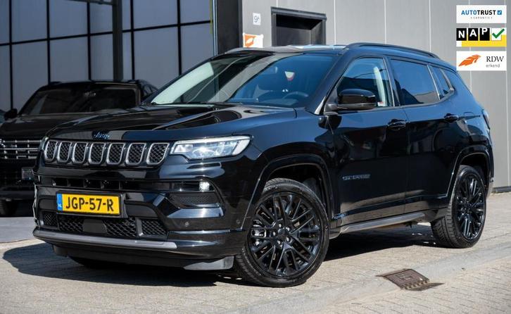 Jeep COMPASS 4xe 240 Plug-in Hybrid Electric S|LEDER|CAMERA, Auto's, Jeep, Bedrijf, Te koop, Compass, 4x4, ABS, Achteruitrijcamera
