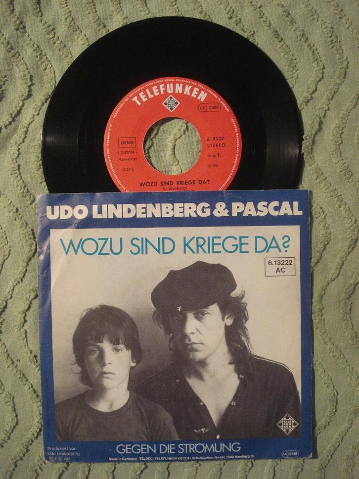 Udo Lindenberg & Pascal 7" Single: ‘Wozu sind Kriege da?’, Cd's en Dvd's, Vinyl Singles, Zo goed als nieuw, Single, Pop, 7 inch