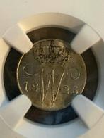 5 cent 1825B MS63 NGC, Zilver, Ophalen of Verzenden, Koning Willem I, Losse munt