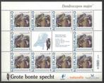 Postzegels Vogels in Nederland: Grote bonte specht, Ophalen of Verzenden, Na 1940, Postfris