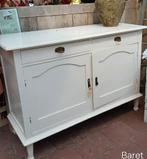 Oud dressoir, wit meubel, oude kast, 2 deurs kast, commode, Antiek en Kunst, Ophalen