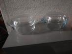 Ovenschalen met deksel 2x, Huis en Inrichting, Keuken | Servies, Ophalen of Verzenden, Overige stijlen, Glas, Schaal of Schalen