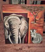 Canvas groot, Antiek en Kunst, Kunst | Schilderijen | Modern, Ophalen of Verzenden