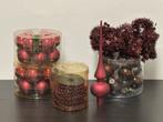 Kerstversiering / kerstballen bordeaux rood, Ophalen of Verzenden, Zo goed als nieuw