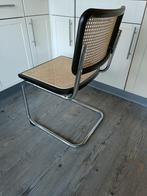 8x Thonet stijl Cesca Breuer buisframe stoel rotan webbing, Gebruikt, Bauhaus Design, Bruin, Ophalen of Verzenden