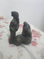 Bronzen beeld van moeder vader en 2 kinderen, Antiek en Kunst, Kunst | Beelden en Houtsnijwerken, Ophalen of Verzenden