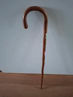 Houten wandelstok met vier wandelplaatjes, Diversen, Wandelstokken, Ophalen