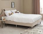 Boxspring bed 160x200, Huis en Inrichting, Slaapkamer | Boxsprings, Ophalen, Beige, Tweepersoons, Zo goed als nieuw