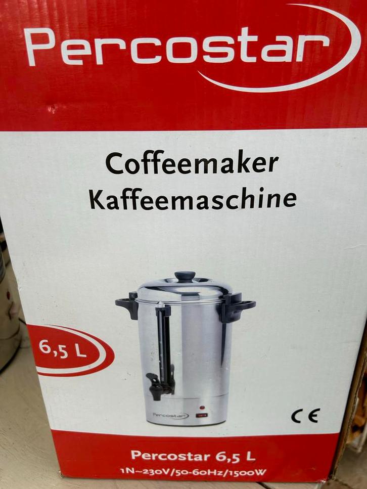 Koffie Percolator - 6 Liter, Witgoed en Apparatuur, Koffiezetapparaten, Gebruikt, Gemalen koffie, Koffiemachine, 10 kopjes of meer