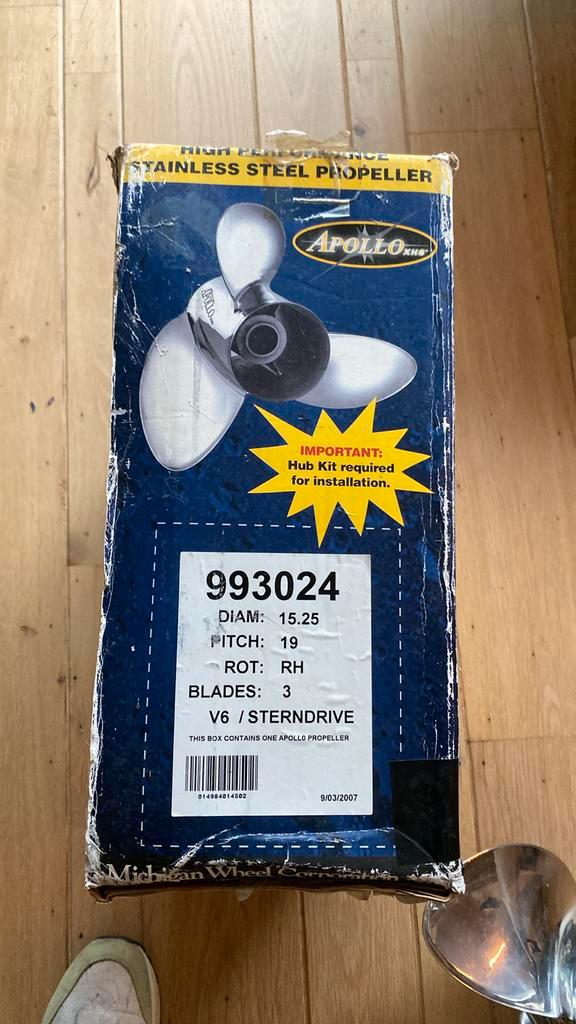 Michigan Wheel Apollo XHS & Apollo XL 3-Blads Schroef, Watersport en Boten, Bootonderdelen, Nieuw, Motor en Techniek, Zeilboot of Motorboot