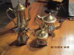 EPNS Koffie / Thee stel. 4 delig Koffie, Thee, Suiker, Melk, Antiek en Kunst, Antiek | Servies compleet, Ophalen