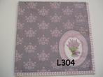 OPRUIMING servetten decoupage * lavendel L304 – 7x, Verzenden, Nieuw, Materiaal