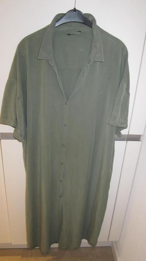 Prachtige legergroene Norah jurk/blouse jurk maat 46, Kleding | Dames, Jurken, Maat 46/48 (XL) of groter, Groen, Knielengte, Ophalen of Verzenden
