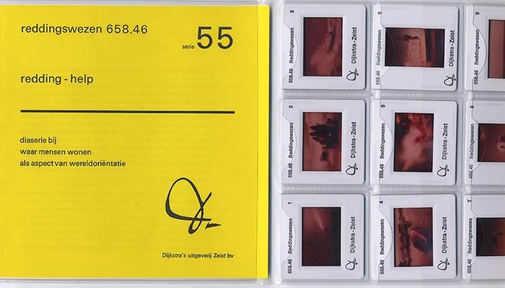 9 dia's NZHRM - Redding help Noordwijk Terschelling Ameland, Verzamelen, Scheepvaart, Zo goed als nieuw, Kaart, Foto of Prent