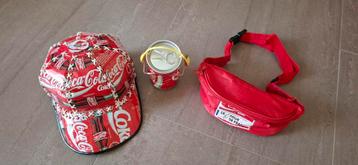 Coca-Cola pet, Coca-Cola heuptas, Coca-Cola dansblikje beschikbaar voor biedingen
