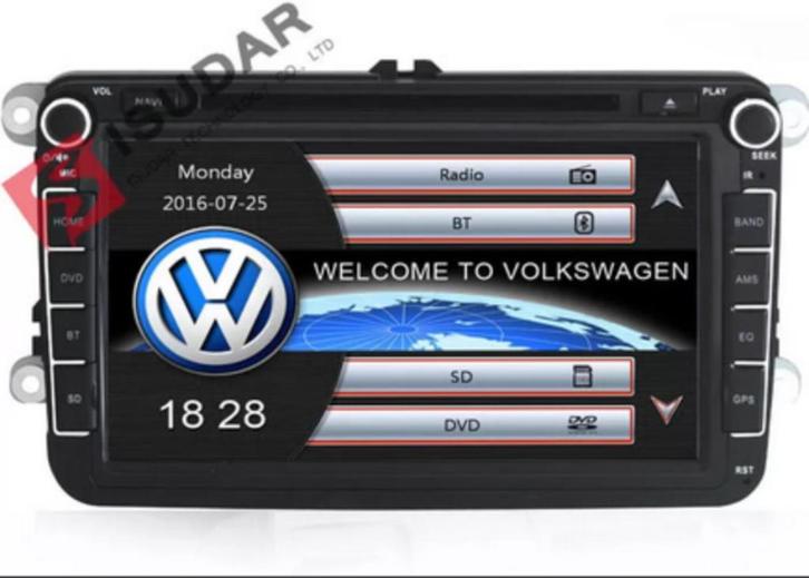 Navigatie Multimedia voor VW, SKODA SEAT 8" Dubbel Din NIEUW, Auto diversen, Autonavigatie, Nieuw, Ophalen of Verzenden