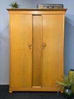 Vintage 2-deurs linnenkast jaren 50/60 retro Midcentury kast, Huis en Inrichting, Kasten | Kledingkasten, Ophalen, 100 tot 150 cm