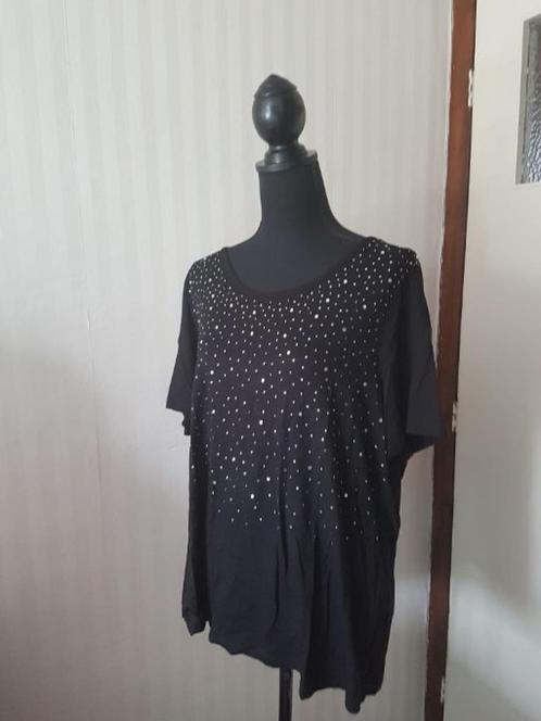 Elegante C&A Canda top zwart met kristal steentjes erop XL, Kleding | Dames, Tops, Zo goed als nieuw, Maat 46/48 (XL) of groter