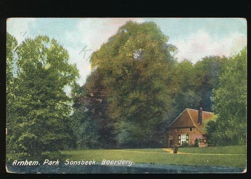 Arnhem – Park Sonsbeek Boerderij - KRST005-3112, Verzamelen, Ansichtkaarten | Nederland, Gelopen, Gelderland, Voor 1920, Verzenden