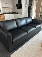 3 zits bank Vimle zwart leer Ikea, Huis en Inrichting, Banken | Sofa's en Chaises Longues, Ophalen, Zo goed als nieuw, 75 tot 100 cm