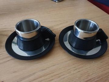Carlo Giannini - set van twee espressokopjes beschikbaar voor biedingen