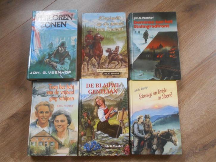 Opruiming 6x 2e WO titels Joh G Veenhof, Boeken, Oorlog en Militair, Zo goed als nieuw, Overige onderwerpen, Tweede Wereldoorlog