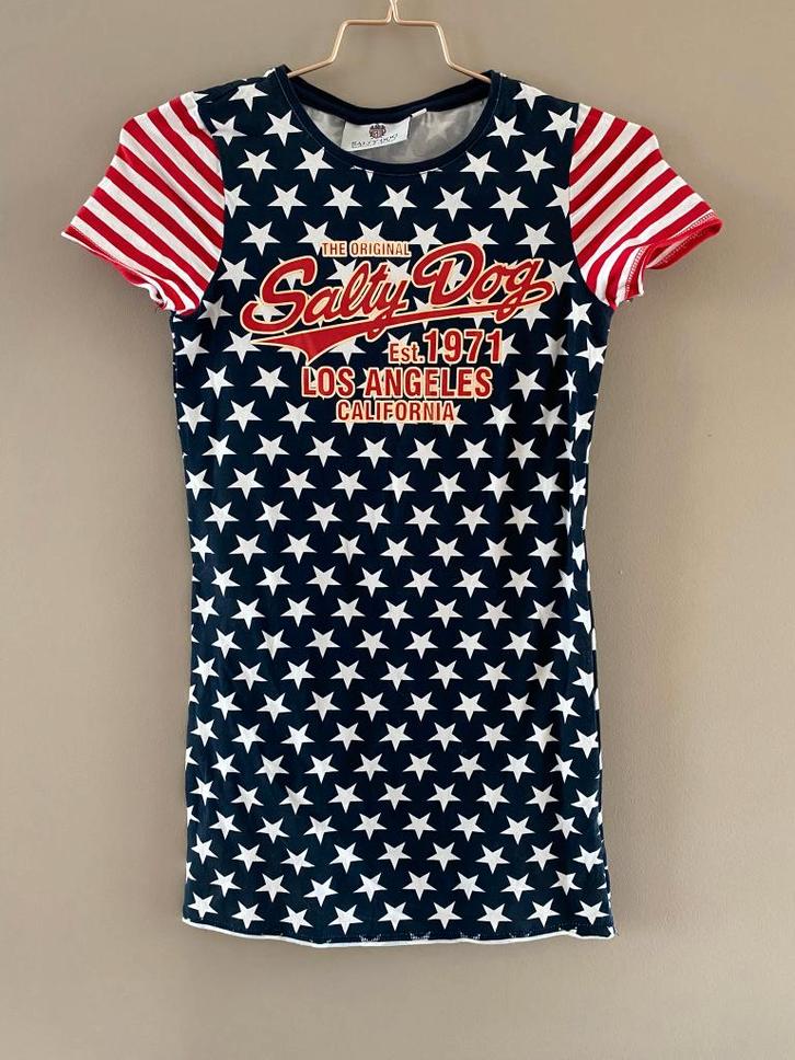 Mooi Salty Dog jurkje in maat 158 (stars & stripes print), Kinderen en Baby's, Kinderkleding | Maat 158, Zo goed als nieuw, Meisje