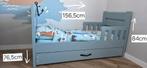 Peuterbed 76,5x156,5cm incl. matras en lade en dekbed, Ophalen, Gebruikt, 70 tot 85 cm, 140 tot 160 cm