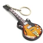 Elvis Presley houten mini gitaar sleutelhanger keychain