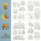 Wateroplosbare borduurpatronen - Paddenstoelen stickers, Ophalen of Verzenden, Nieuw, Overige applicaties