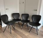4 Eettafelstoelen grijs, Huis en Inrichting, Stoelen, Ophalen, Overige materialen, Gebruikt, Vier