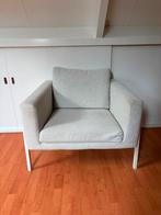 Moderne fauteuil in lichtgrijs – minimalistisch, comfortabel, Ophalen, Gebruikt, 75 tot 100 cm, Stof