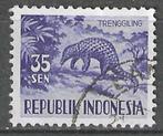Indonesie 1956/1958 - Yvert 123 - Indisch schubdier (ST), Verzenden, Postfris, Zuidoost-Azië