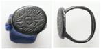 Middeleeuwse bronzen zegelring (12e-14e eeuw na Christus), Antiek en Kunst, Antiek | Koper en Brons, Verzenden, Brons