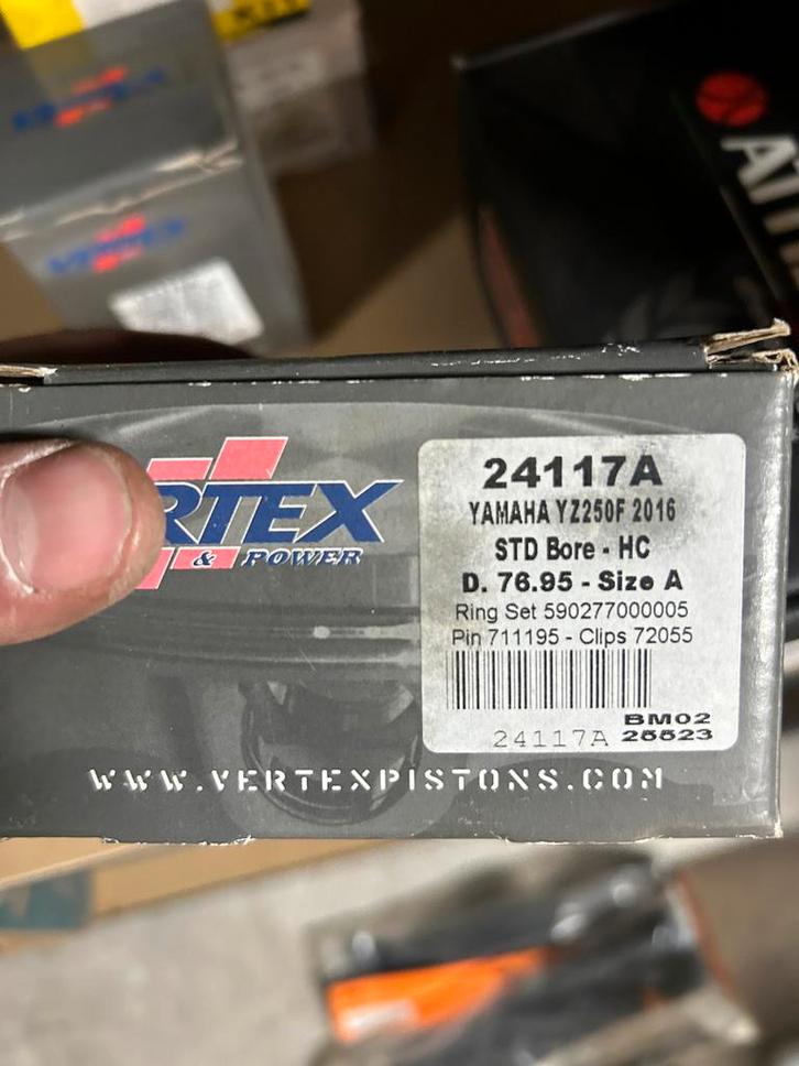 Zuiger Yamaha YZF 250 (2016) - Vertex, Motoren, Onderdelen | Overige, Nieuw, Ophalen of Verzenden