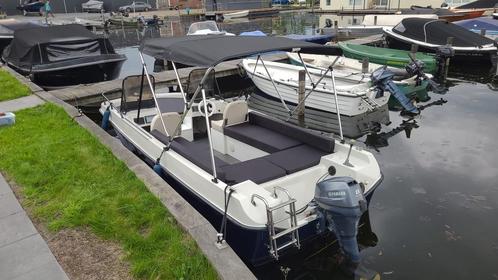 Sloep met buiten boord moter, met boottrailer, Watersport en Boten, Motorboten en Motorjachten, Gebruikt, Polyester, Tot 6 meter