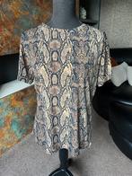 Leuke top / T-shirt in snakeprint maat M, Maat 38/40 (M), Bruin, Nieuw, Ophalen of Verzenden
