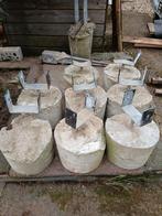 Te koop paalhouders met betonnen voet, Tuin en Terras, Zand, Ophalen, Gebruikt