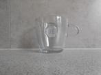 Koffieglas 9x8,5 cm. Zegel Douwe Egberts, Glas of Glazen, Ophalen of Verzenden, Overige stijlen, Glas