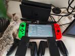 Nintendo switch, v2 met accessoires, Ophalen, Zo goed als nieuw, Met 2 controllers, Switch 2019 Upgrade