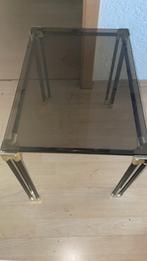 Glazen Salontafel 58 x 40 x 45 cm, Antiek, Minder dan 50 cm, 50 tot 100 cm, Ophalen of Verzenden