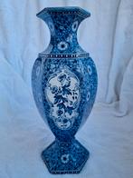 Petrus Regout Vaas Zeskant Blauw, Ophalen of Verzenden