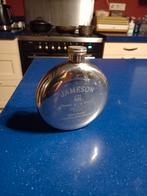 Jameson irish wiskey flask, fles, zilverkleurig, Verzamelen, Ophalen of Verzenden, Vo, Vo, Vo